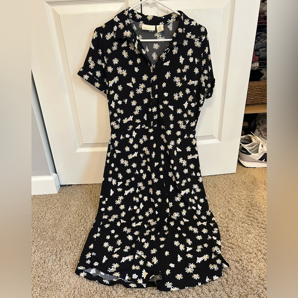 Women’s Floral Black Dress